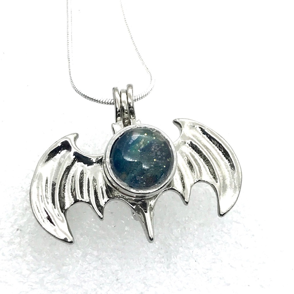 Necklace Bat handmade 12mm snap SN12